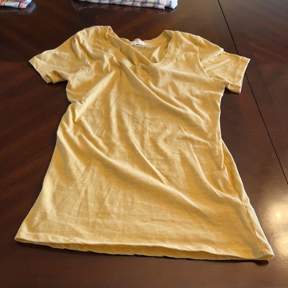 Yellow V neck